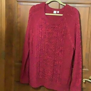 GAP Red Knit Sweater